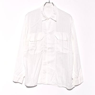 COMOLI Open-End Oxford C.P.O. Shirt "White"