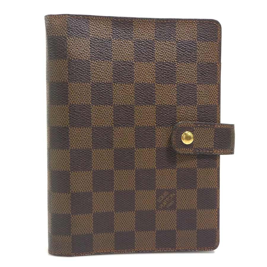 ルイ ヴィトン LOUIS VUITTON 手帳カバー ダミエ アジェンダMM ダミエキャンバス エベヌ ユニセックス R20240【中古】 56755r