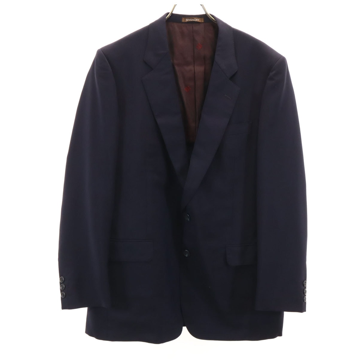 GIVENCHY ジバンシィ 90s オールド テーラードジャケット 100-90-180 ネイビー ブレザー