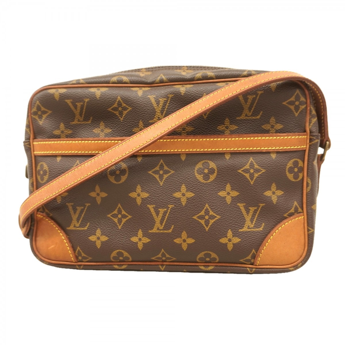 【6dc3673】ルイヴィトン ショルダーバッグ モノグラム トロカデロ27 M51274 ブラウン【中古】レディース