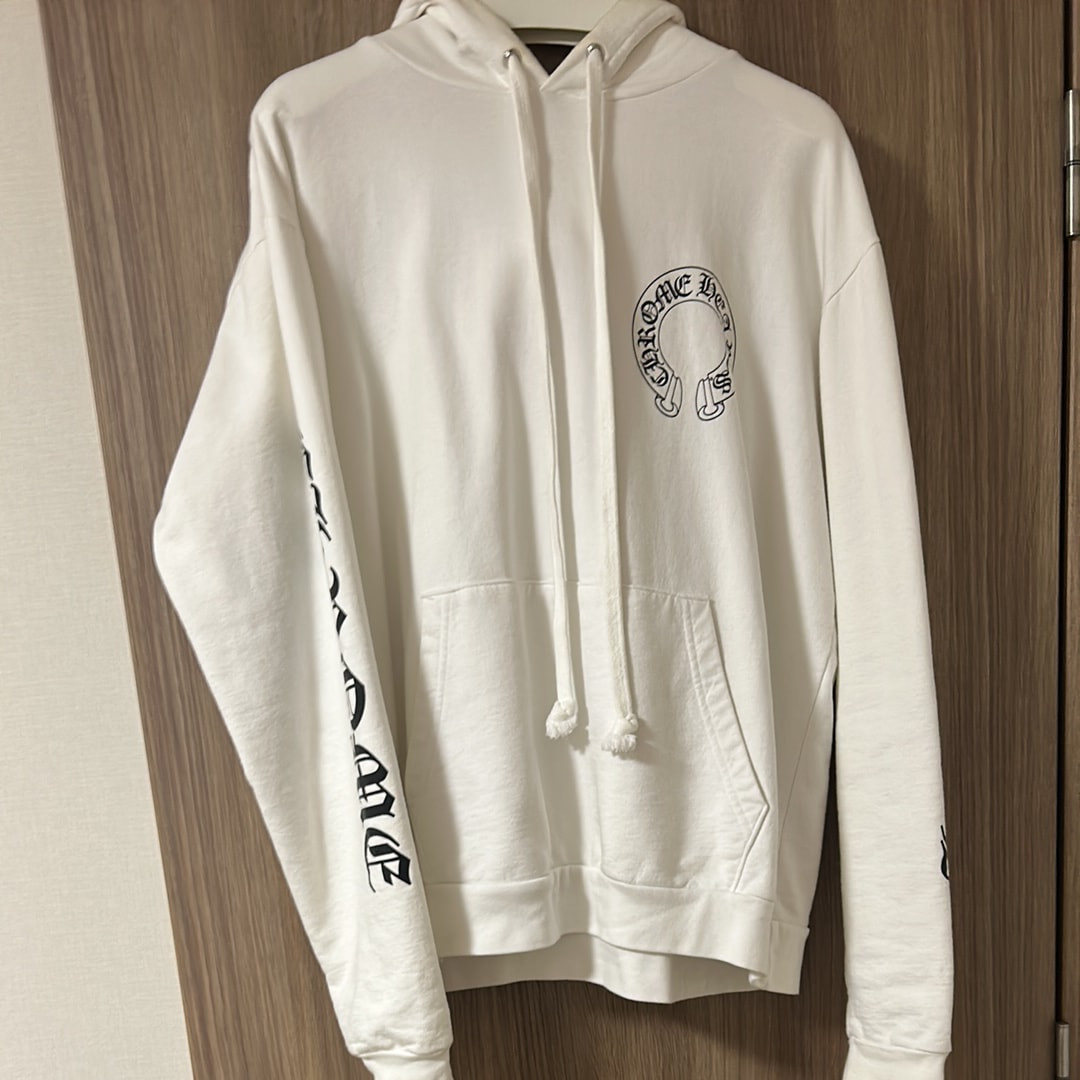 Chrome Hearts PPO HD Chomper PLVR Matty Boy Back Print Pullover Hoodie "White"