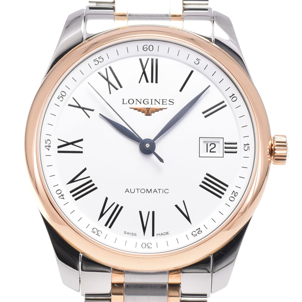 ロンジン LONGINES L2.793.5.11.7 マスターコレクション K18RG/SS 自動巻き メンズ 極美品 箱・保証書付き C#147087