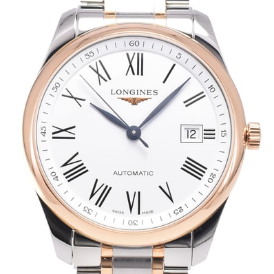 ロンジン LONGINES L2.793.5.11.7 マスターコレクション K18RG/SS 自動巻き メンズ 極美品 箱・保証書付き C#147087