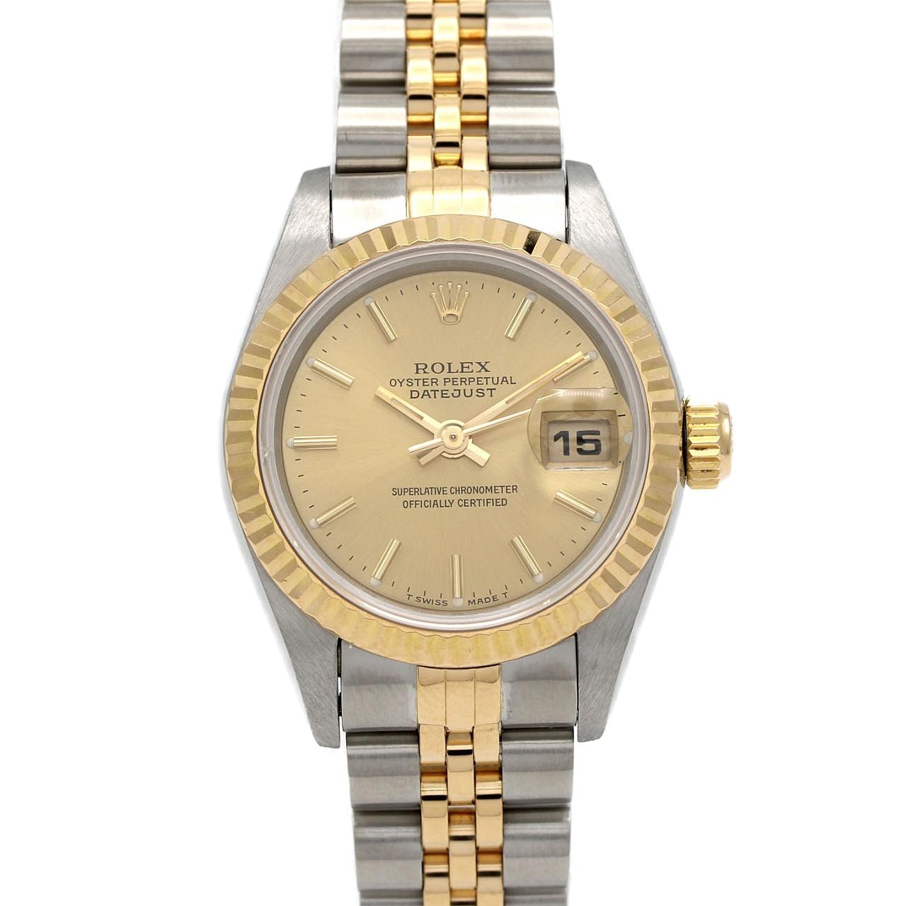 ロレックス デイトジャスト 69173 SSxYG 自動巻 S番