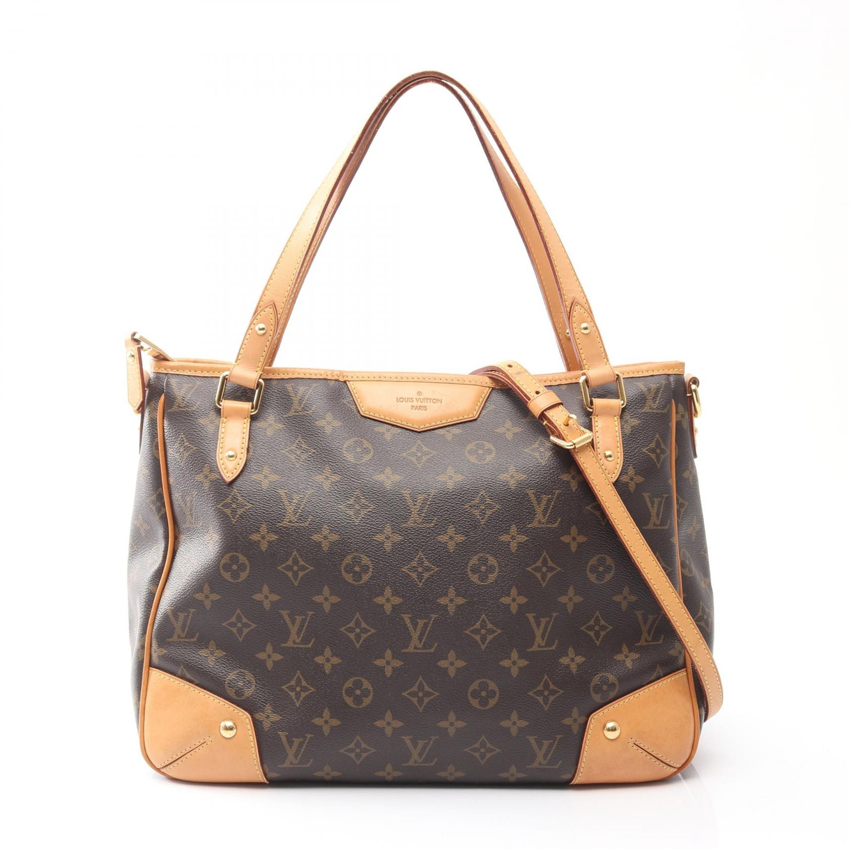 ルイ・ヴィトン LOUIS VUITTON エストレーラMM トートバッグ バッグ PVCコーティングキャンバス レザー モノグラム レディース ブラウン系 M41232 【中古】