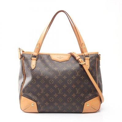 ルイ・ヴィトン LOUIS VUITTON エストレーラMM トートバッグ バッグ PVCコーティングキャンバス レザー モノグラム レディース ブラウン系 M41232 【中古】