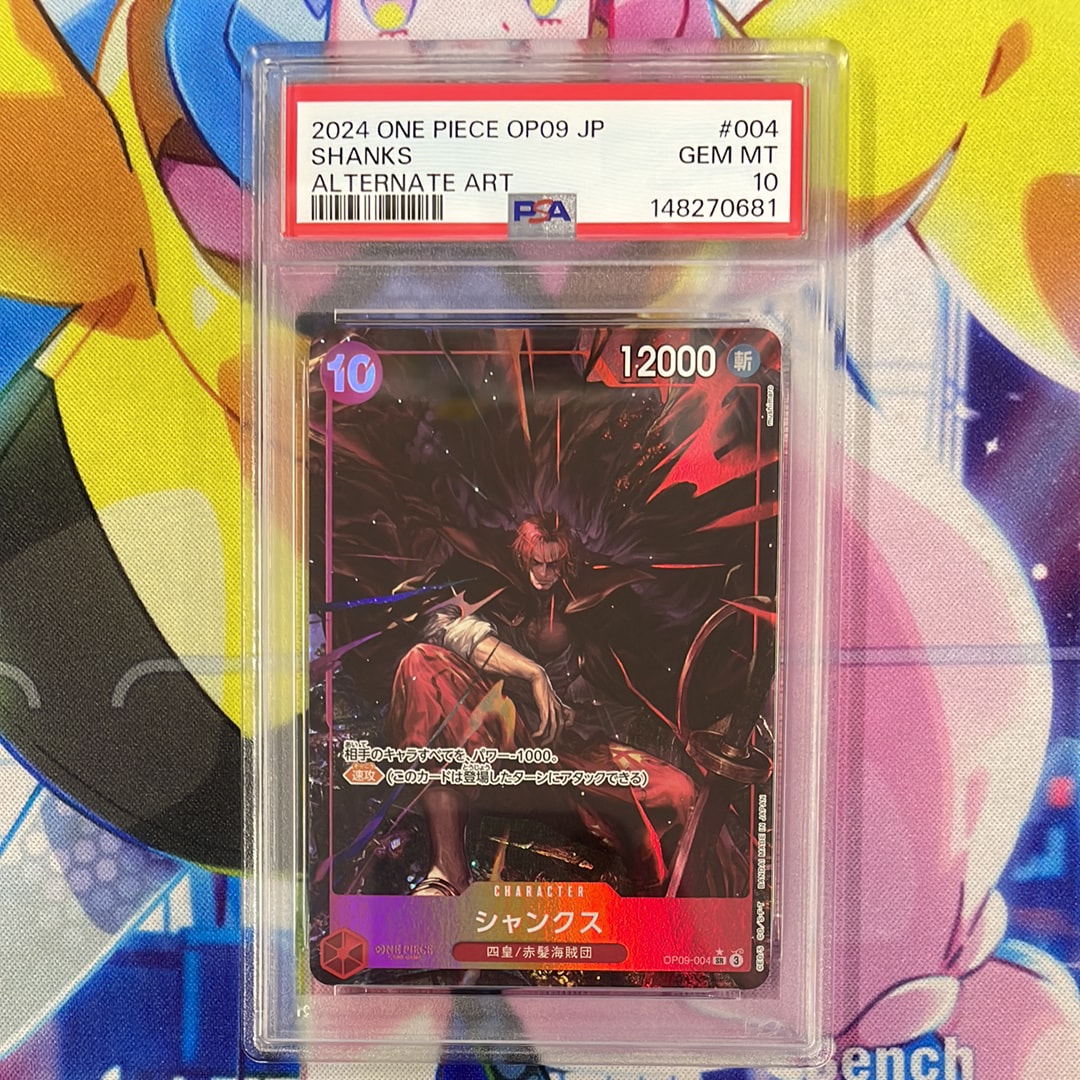 Shanks SR-P [OP09-004](Booster Pack "Emperors In The New World") — PSA 10