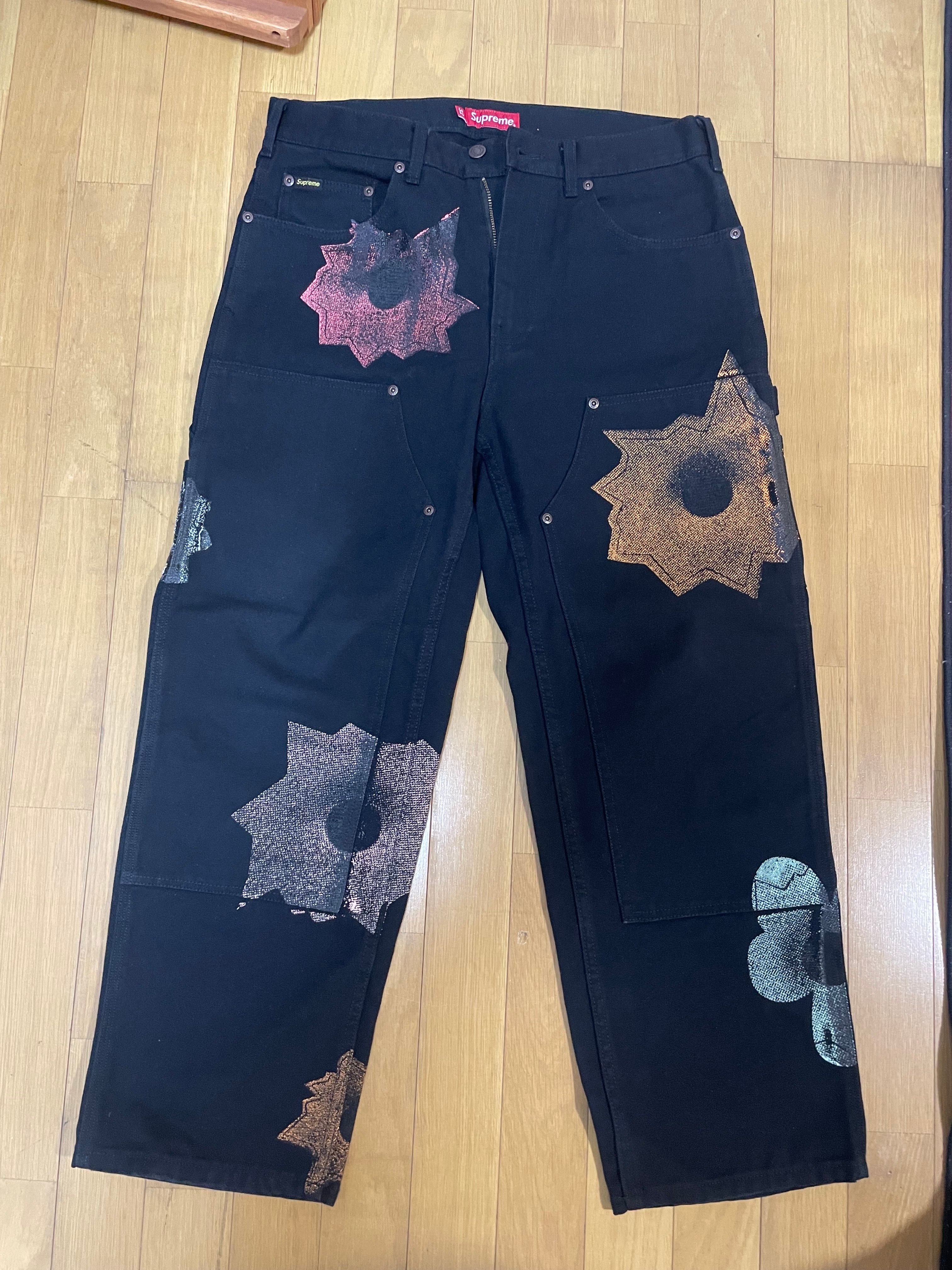 Supreme Nate Lowman Double Knee Painter Pant "Black"