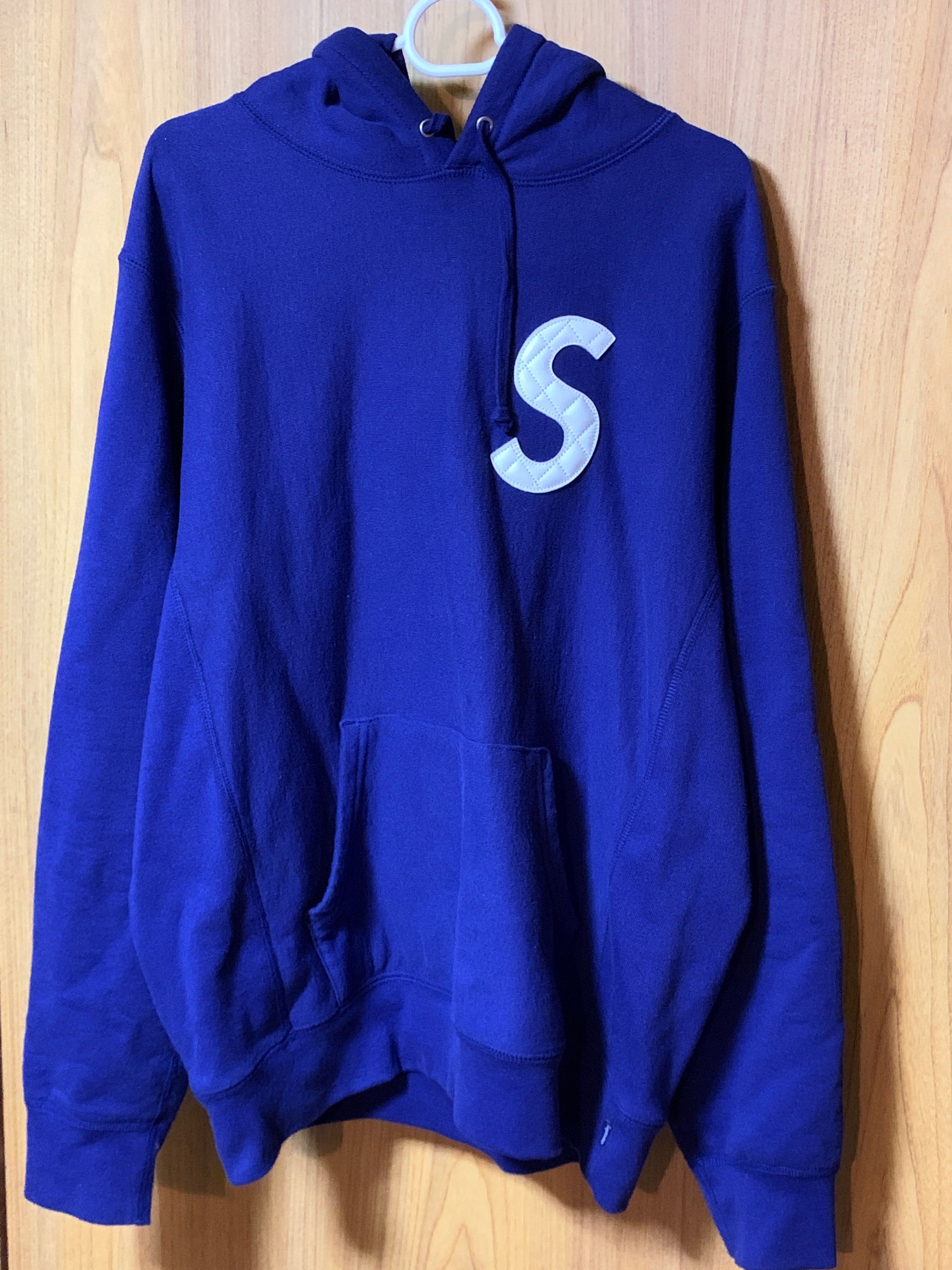 Supreme S Logo Hooded Sweatshirt "Blue" (20SS)