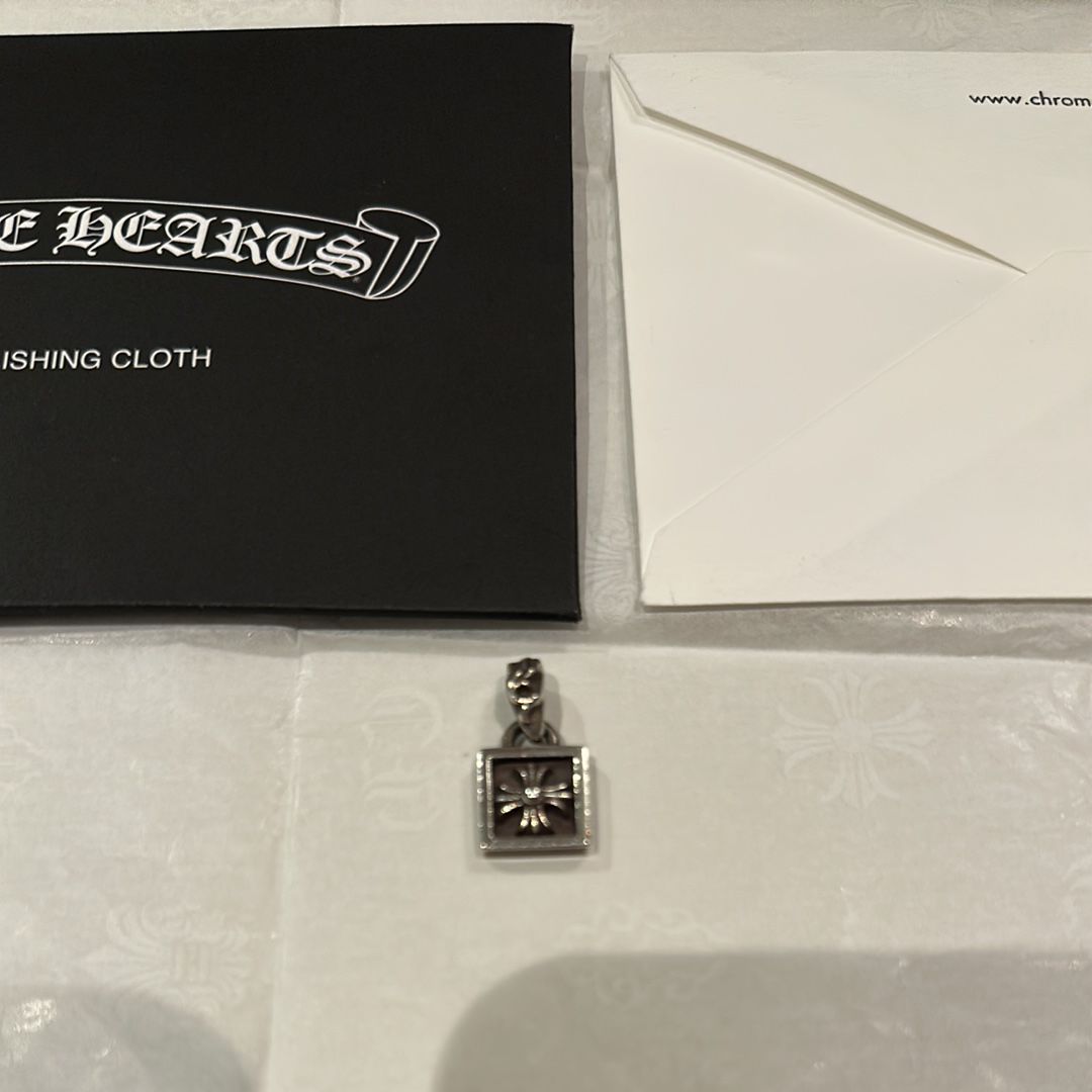 Chrome Hearts Framed CH Plus Charm "Silver"