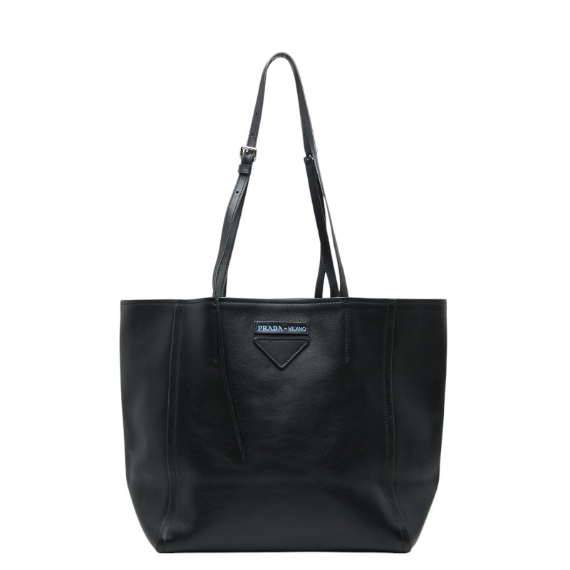 プラダ トートバッグ ショルダーバッグ 1BG209 ブラック レザー レディース PRADA 【中古】