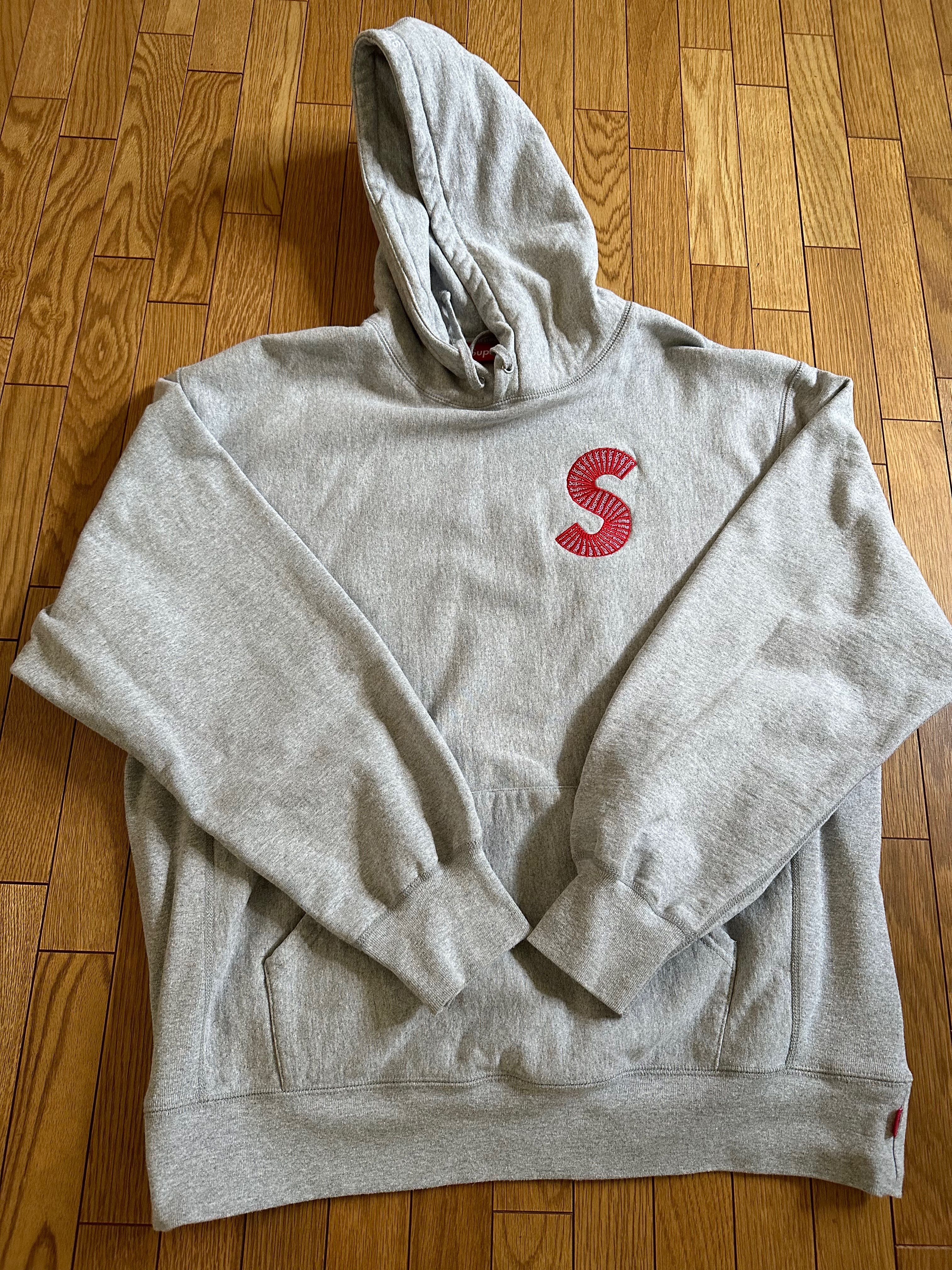Supreme S Logo Hooded Sweatshirt "Heather Grey" (20FW)