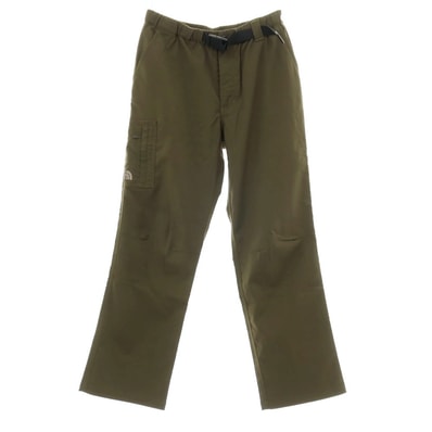 【中古】ザノースフェイス THE NORTH FACE ポリエステル イージーパンツ オリーブ【サイズL】【レディース】