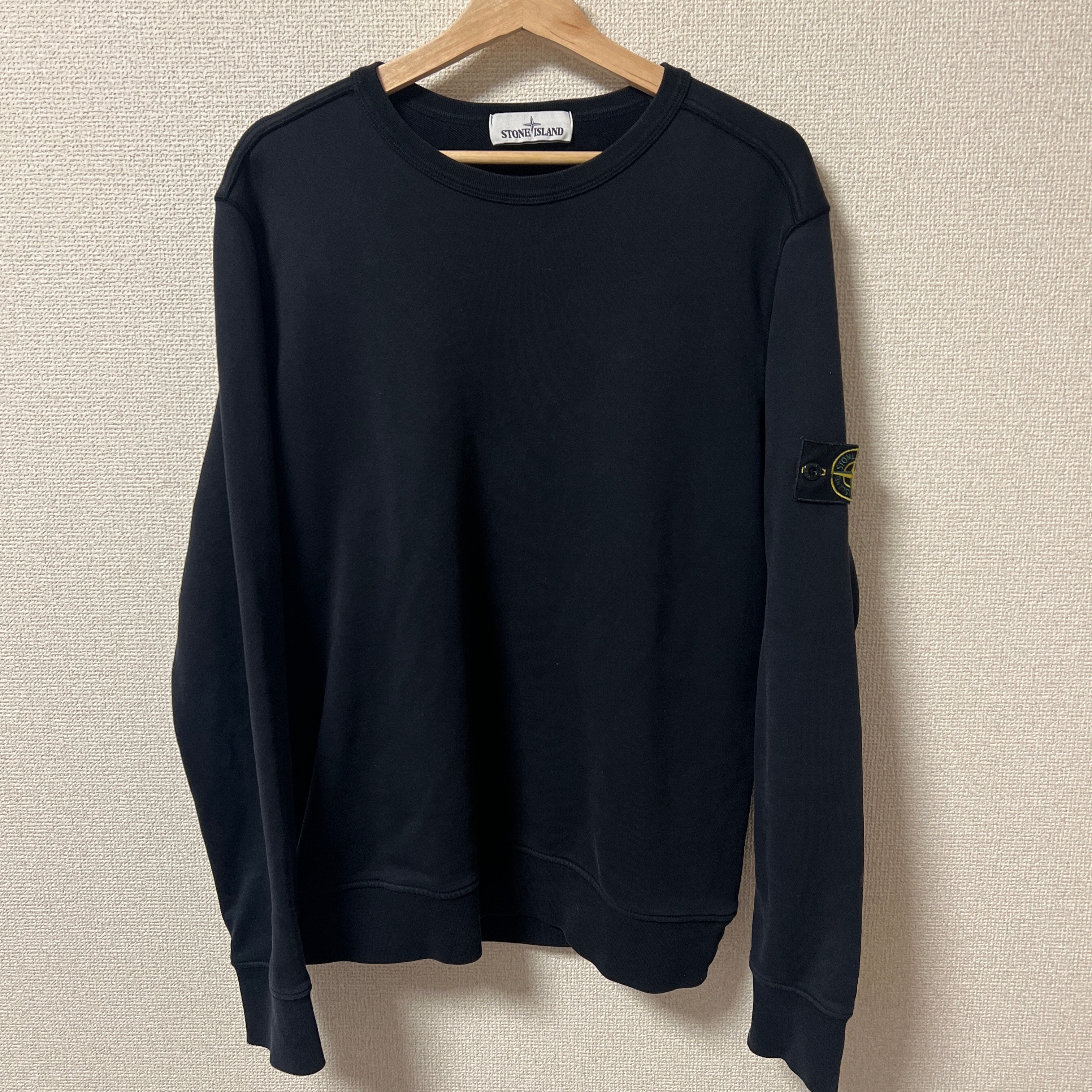 Stone Island Sweatshirt 6100023 Light Organic Cotton Fleece "Black"