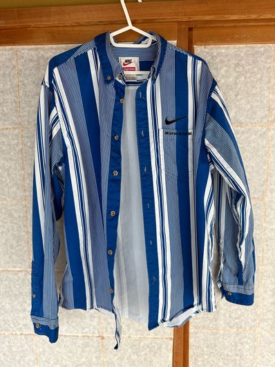 Supreme / Nike® Cotton Twill Shirt "Blue"