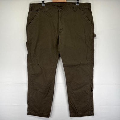古着 カーハート Carhartt パンツ ペインター ワンポイントロゴ ハンマーループ 大きいサイズ ワーク W42 L30 グレー系 メンズ