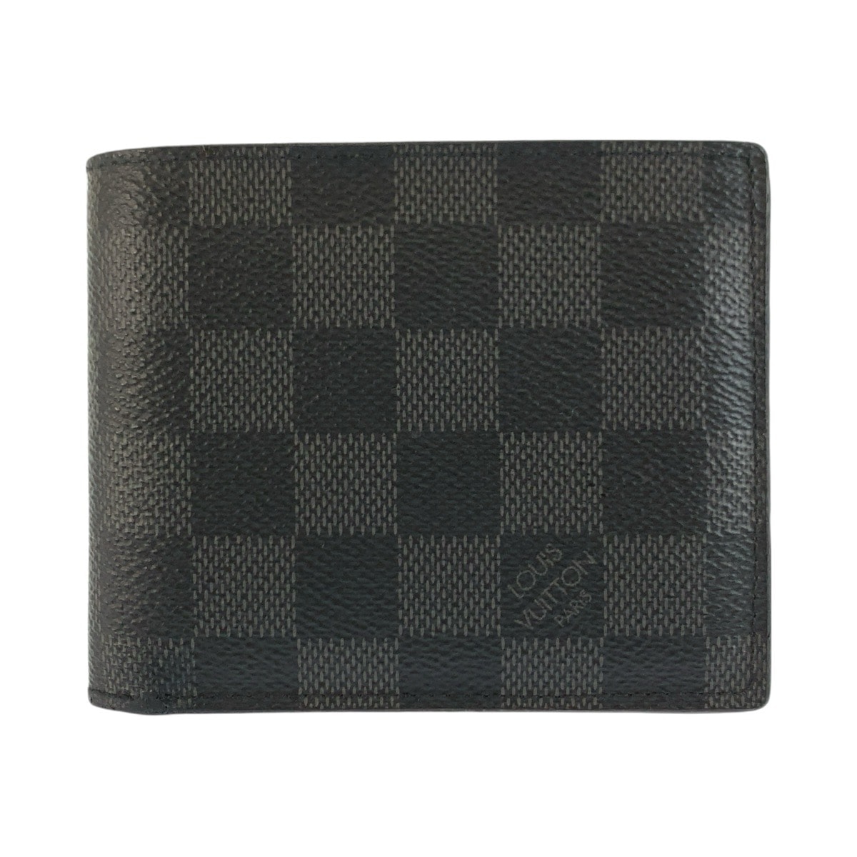 LOUIS VUITTON ルイ ヴィトン ダミエ グラフィット ポルトフォイユ マルコ ブラック PVC 折財布 コンパクトウォレット 1-0297754 【中古】