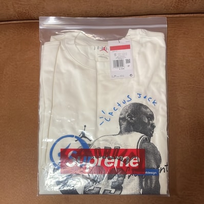 Air Jordan Travis Scott Fragment Tee "White"