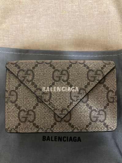 GUCCI x BALENCIAGA The Hacker Papier Mini Wallet "Beige"