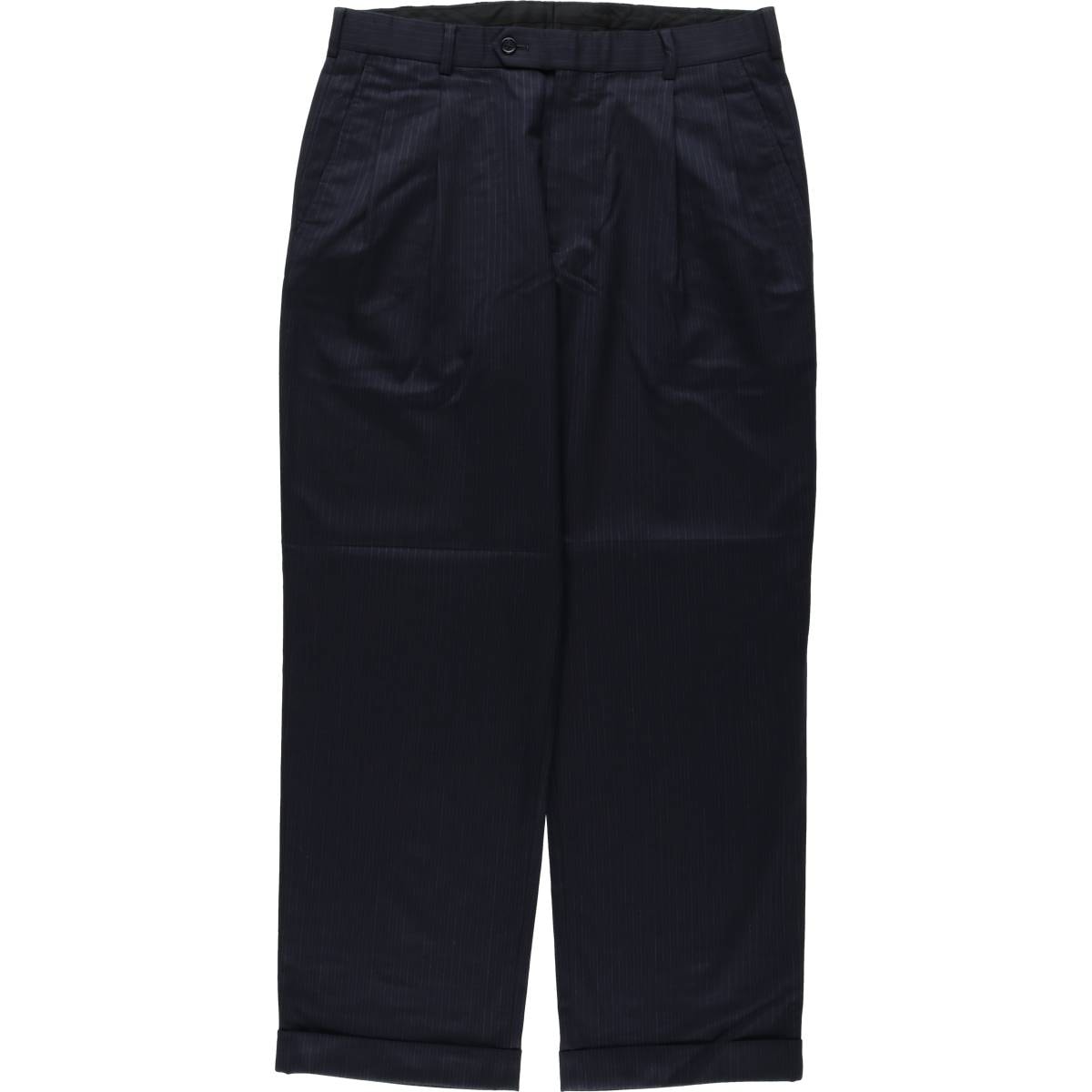 古着 ブルックスブラザーズ Brooks Brothers 346 ツータック ストライプ柄 ウールパンツ スラックス メンズw34相当/eaa622147
