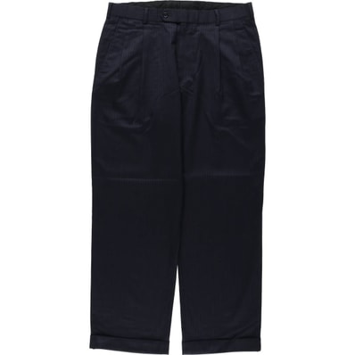 古着 ブルックスブラザーズ Brooks Brothers 346 ツータック ストライプ柄 ウールパンツ スラックス メンズw34相当/eaa622147