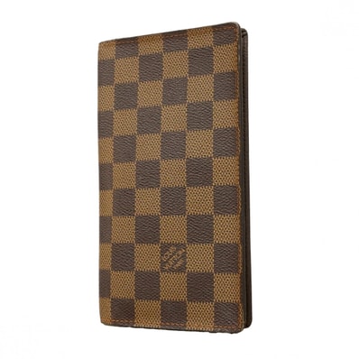 ★SALE【6da0771】ルイヴィトン 長札入れ ダミエ ポルトカルトクレディ N60825 エベヌ【中古】メンズ