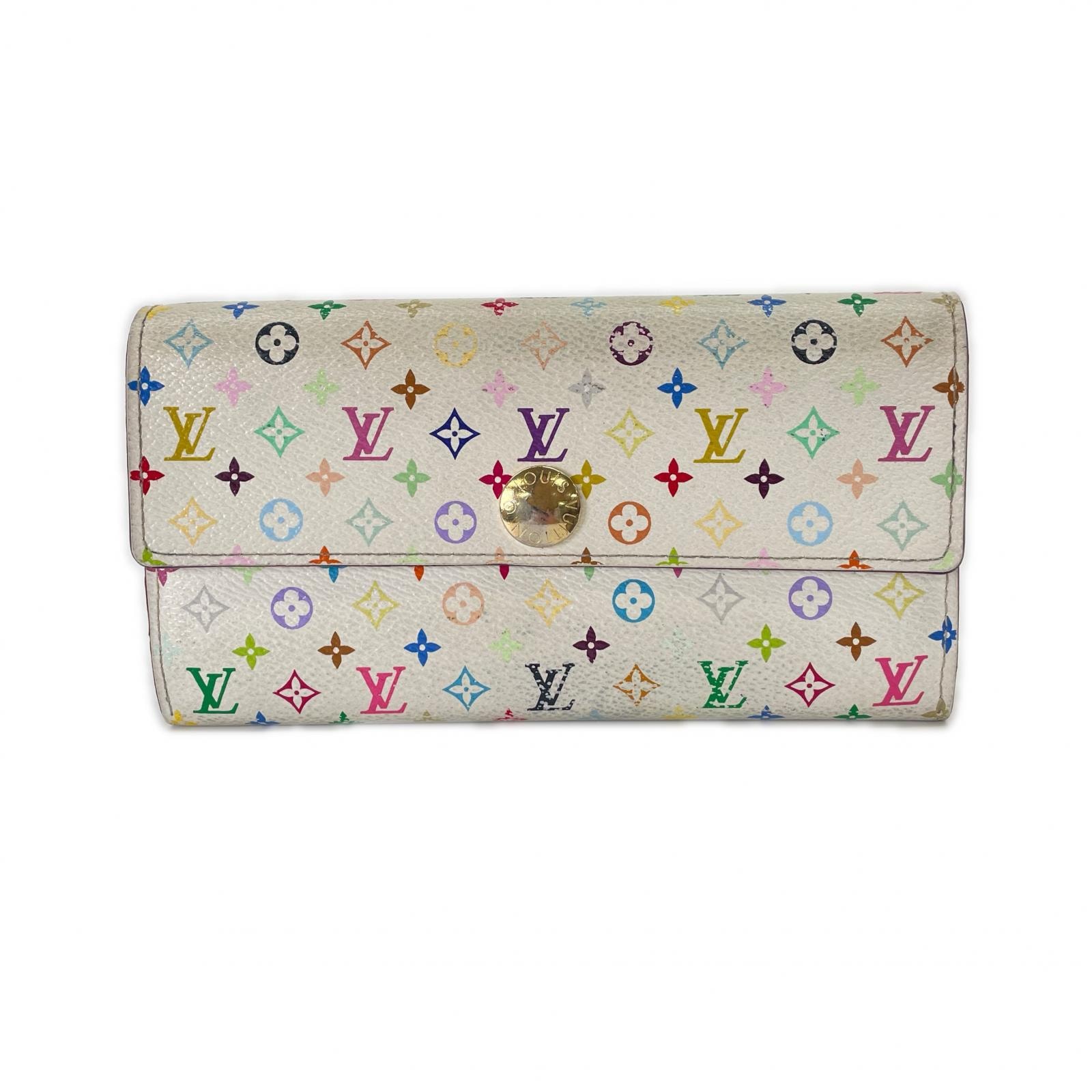 LOUIS VUITTON ルイ・ヴィトン ポルトフォイユサラ 長財布 モノグラムマルチカラー ホワイト レディース モノグラム マルチカラー【中古】
