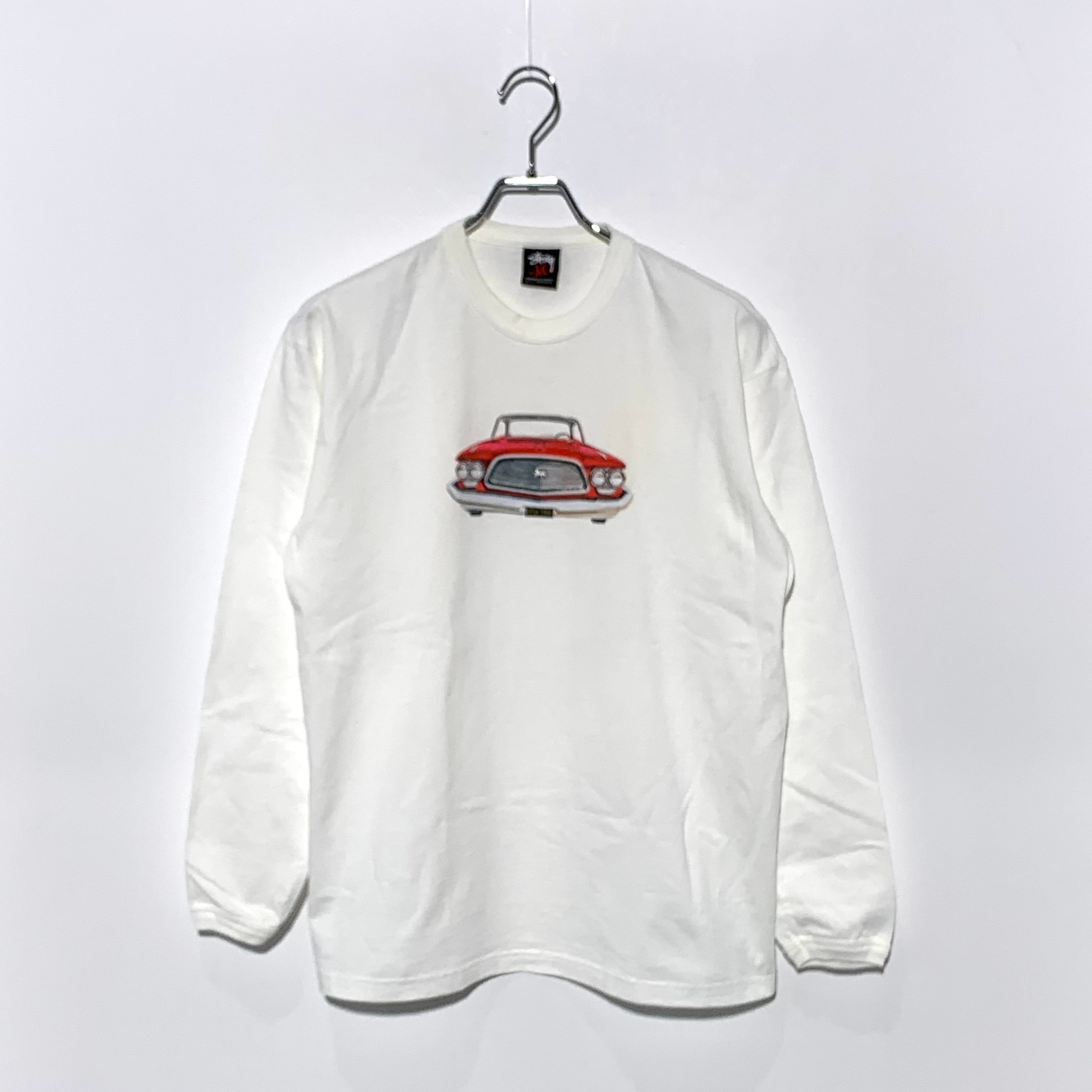 STUSSY 'ROLLIN ON DUBS' GRAPHIC L/S TEE White