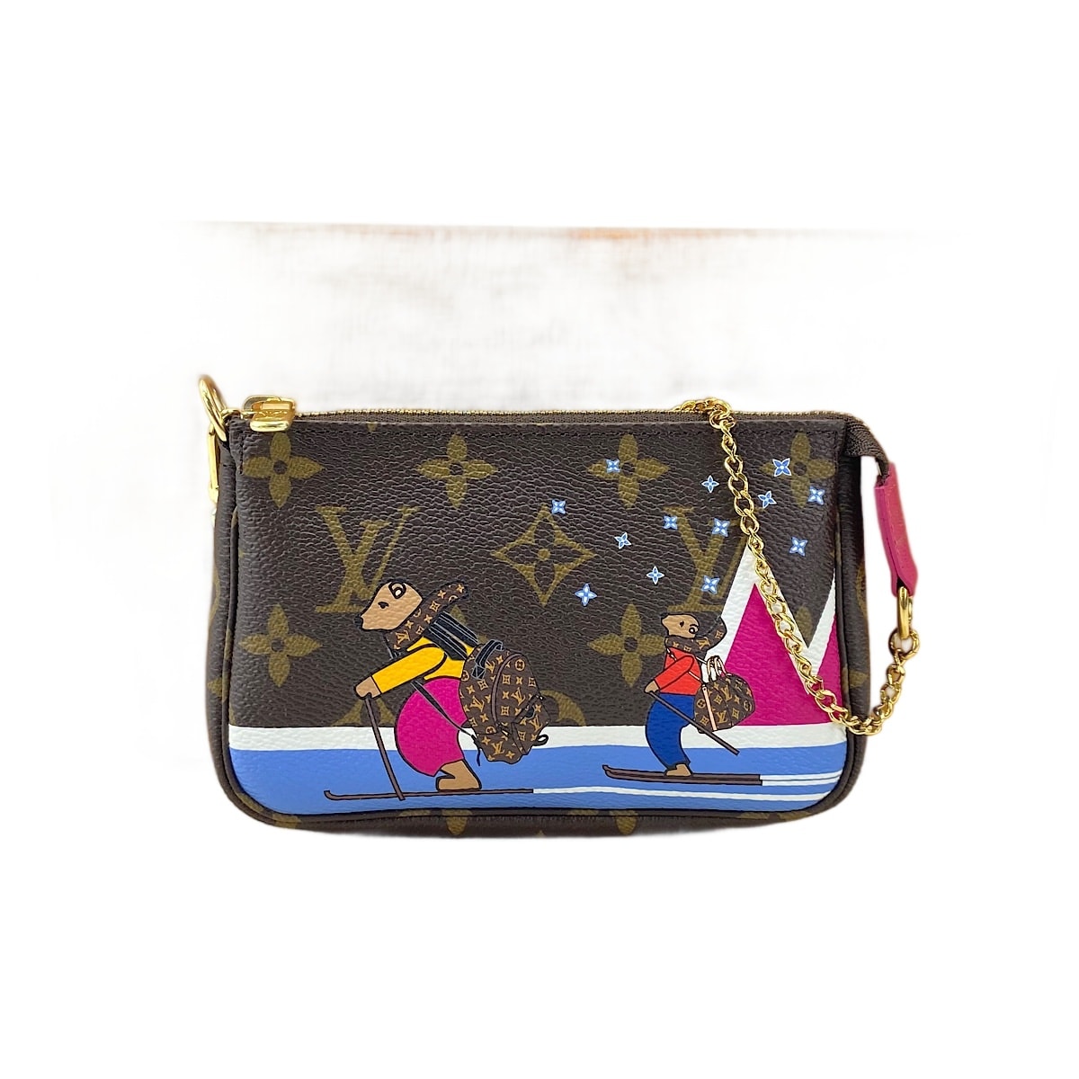 A (未使用に近い)】ヴィトン LV ミニポシェット・アクセソワール