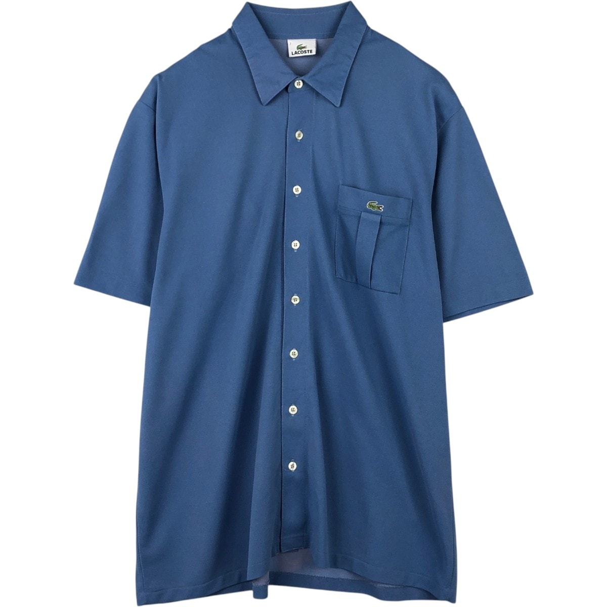 古着 ラコステ LACOSTE 半袖 ポリエステル×コットンシャツ 7 メンズXXL相当/eaa665255