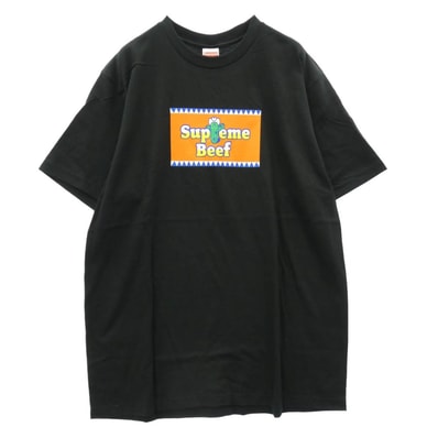 Supreme シュプリーム 25SS Beef Tee ビーフ プリント 半袖 Tシャツ ブラック ブラック系 M【美品】【中古】