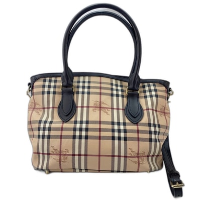 バーバリー BURBERRY ノバチェック 2WAY トートバッグ PVC【中古】