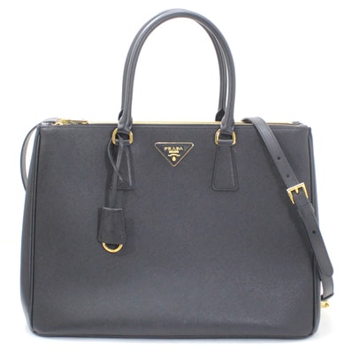 【新品・未使用】プラダ PRADA ガレリア ハンドバッグ トートバッグ A4 2Way ショルダーバッグ レザー 本革 サフィアーノレザー 黒 ブラック レディース 1BA786 NERO 仕事 参観 入学 卒業 子供行事 仕事 ビジネス ショルダー
