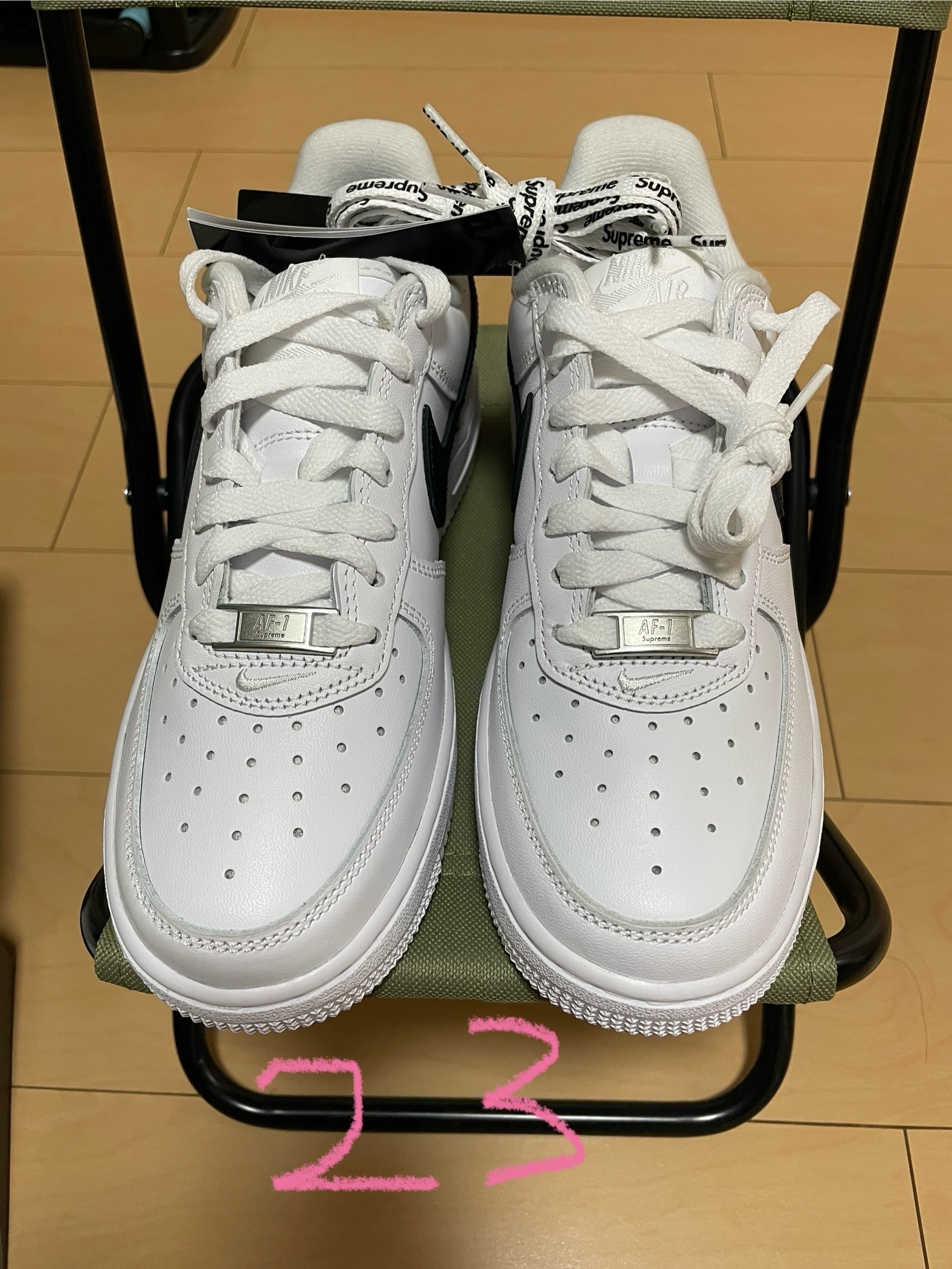 Supreme × Nike Air Force 1 Low "White/Black"