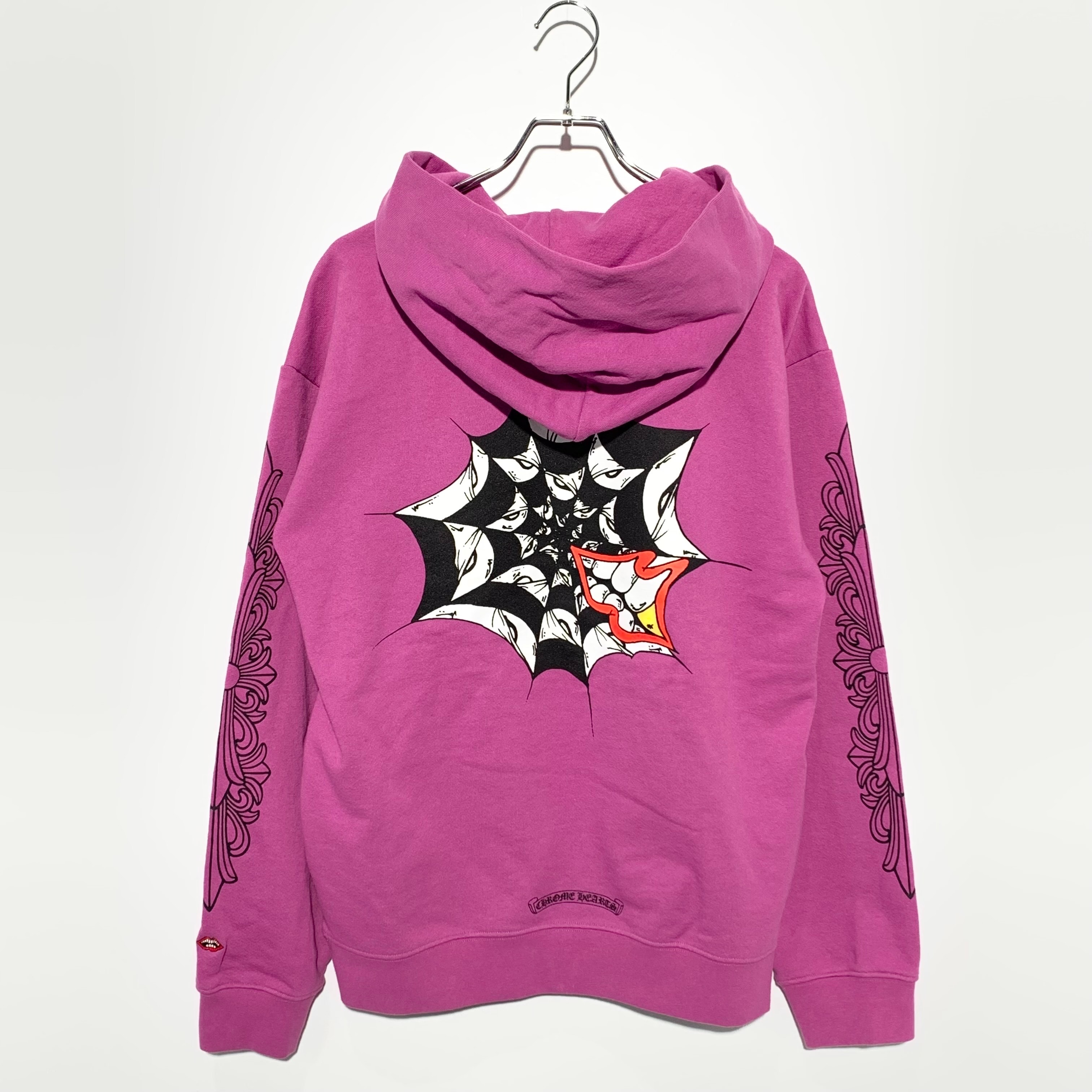 Chrome Hearts Matty Boy Spider Web Hoodie "Purple"