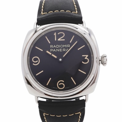 【6wha0074】オフィチーネパネライ ラジオミール オフィチーネ PAM01382 黒文字盤【中古】腕時計 メンズ