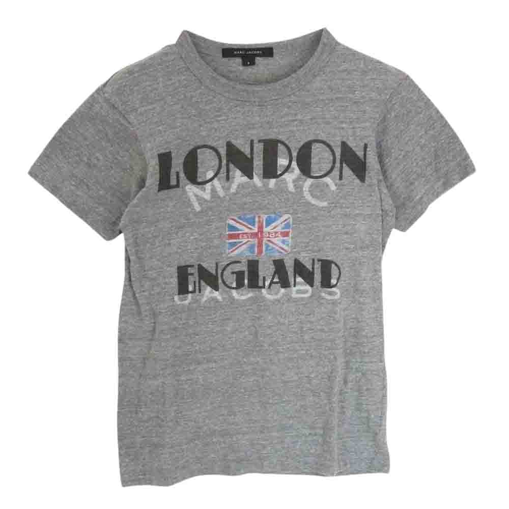 MARC JACOBS マークジェイコブス Tシャツ フロント プリント コットン 半袖 Tシャツ グレー系 S【中古】