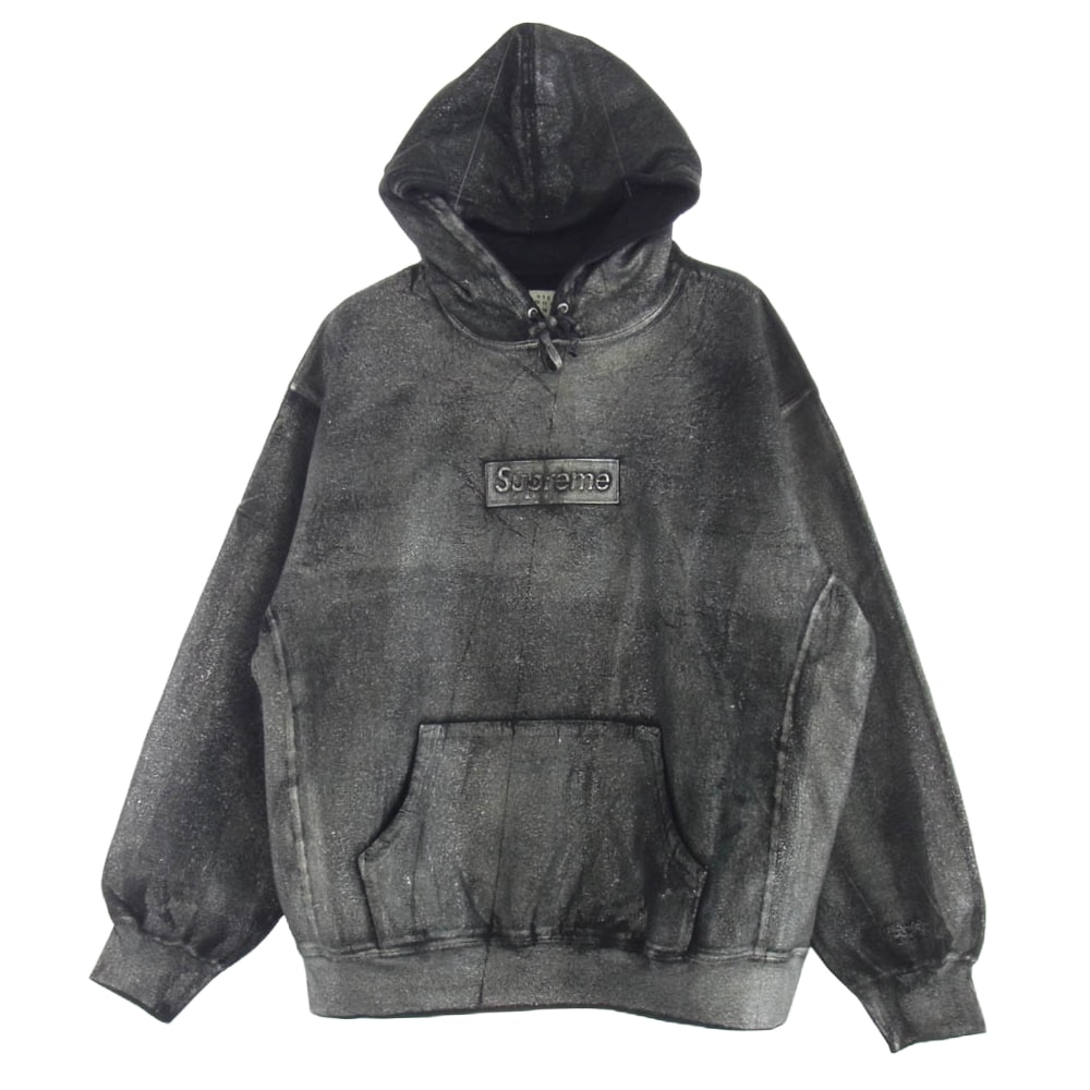 Supreme シュプリーム パーカー 24SS MM6 Maison Margiela Foil Box Logo Hooded Sweatshirt メゾンマルジェラ フォイル ボックスロゴ パーカー グレー系 L【新古品】【未使用】【中古】