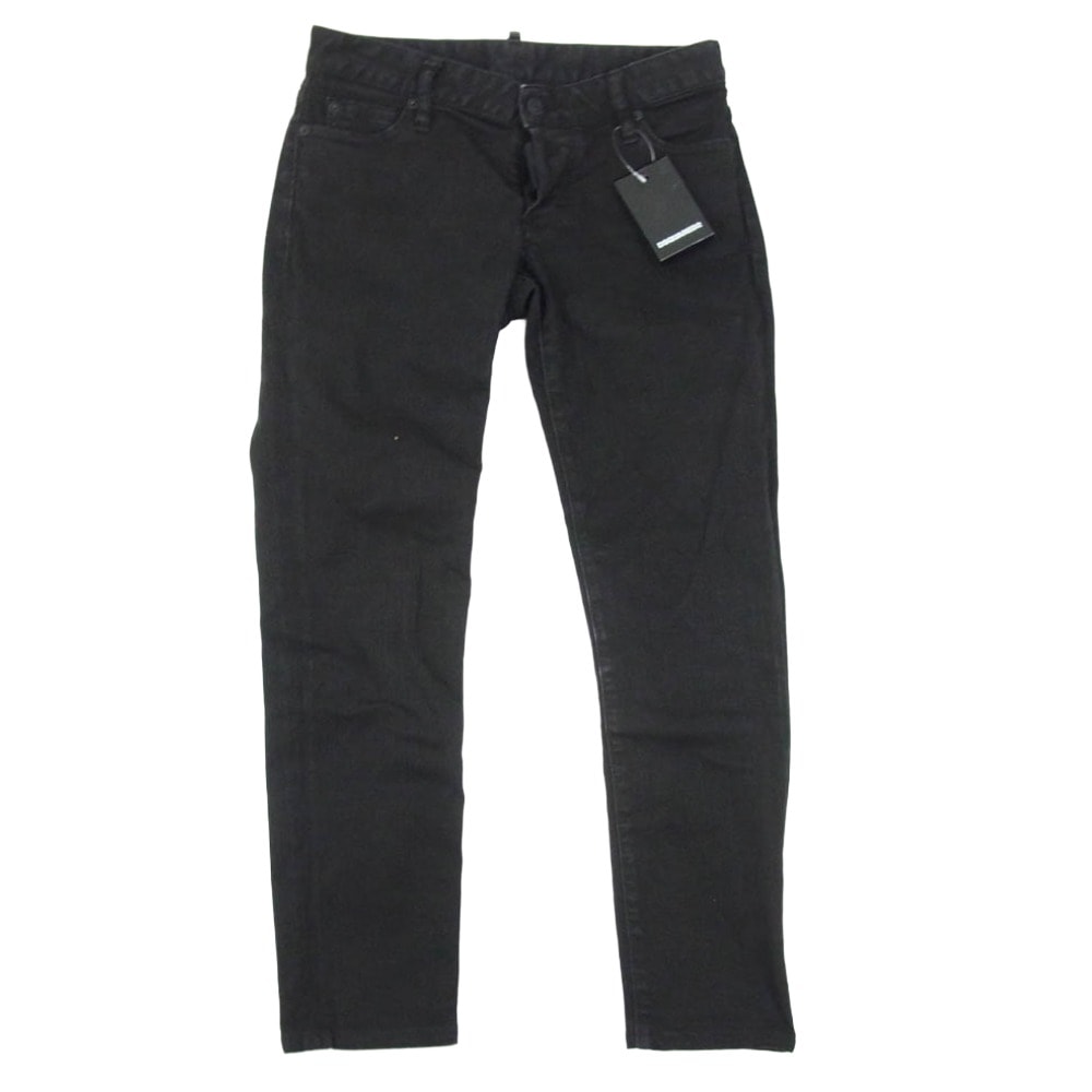 DSQUARED2 ディースクエアード デニムパンツ 19AW S75LB0226 ストレッチ スリム スキニー デニム パンツ ブラック系 36【中古】
