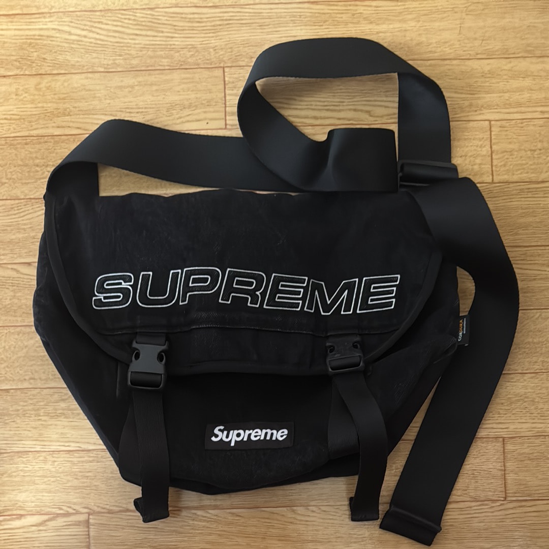 Supreme Denim Messenger Bag "Black"