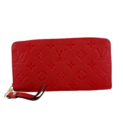 ルイヴィトン LOUIS VUITTON 長財布 アンプラント ジッピーウォレット ラウンドファスナー M63691 レッド