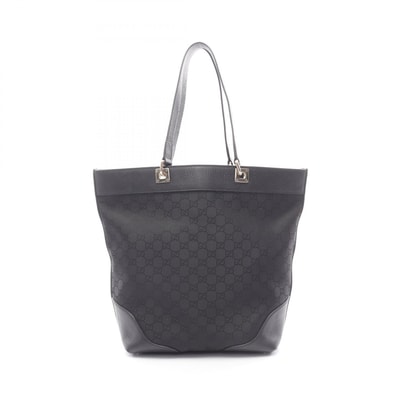 グッチ GUCCI GG柄 トートバッグ バッグ ナイロン レザー レディース ブラック系 272377 【中古】