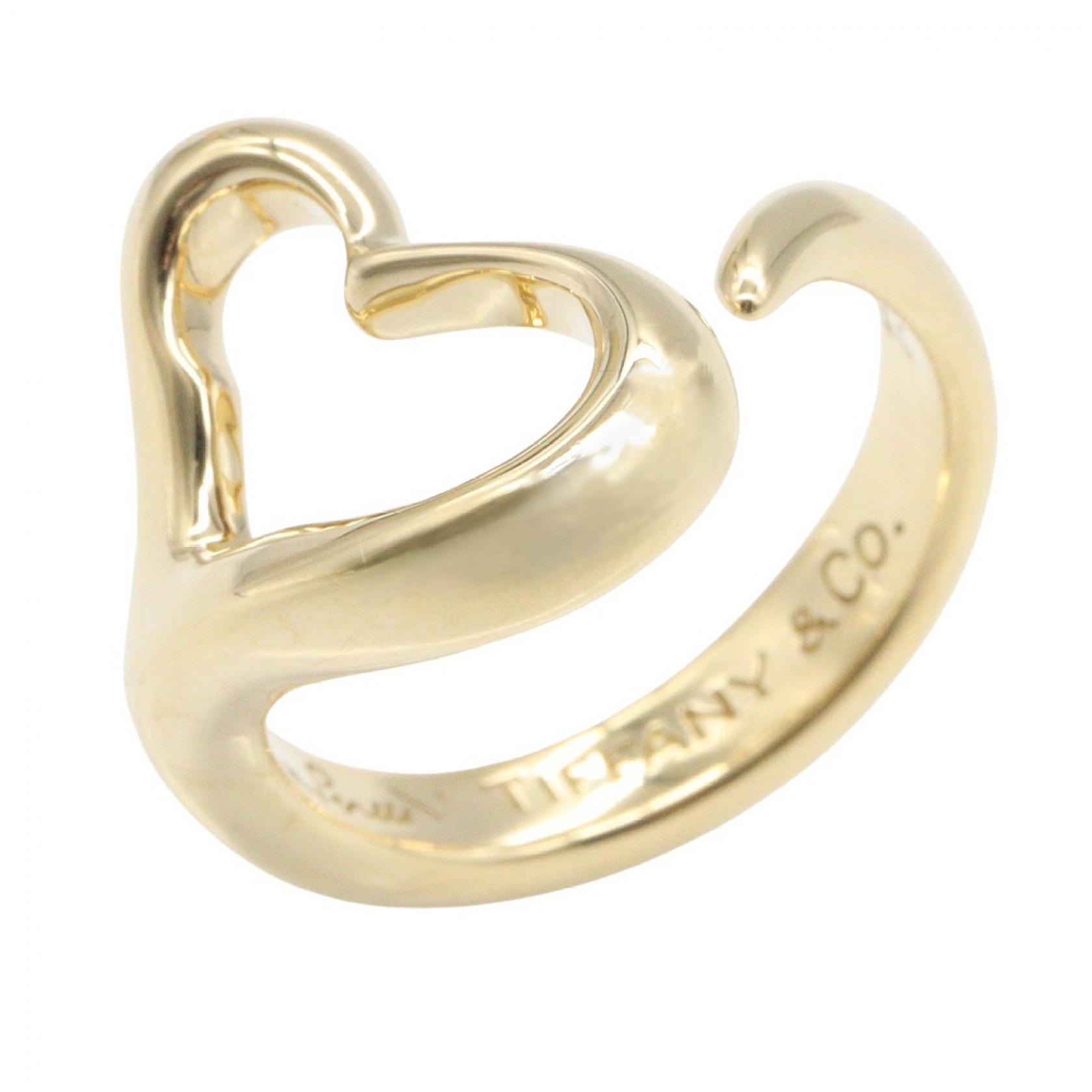 ティファニー TIFFANY&CO オープンハート リング リング・指輪 ジュエリー K18(イエローゴールド) レディース ゴールド系 【中古】