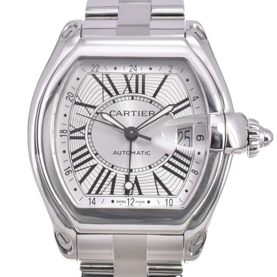 カルティエ CARTIER W62032X6 ロードスター XL デイト 自動巻き メンズ 良品 R#146446
