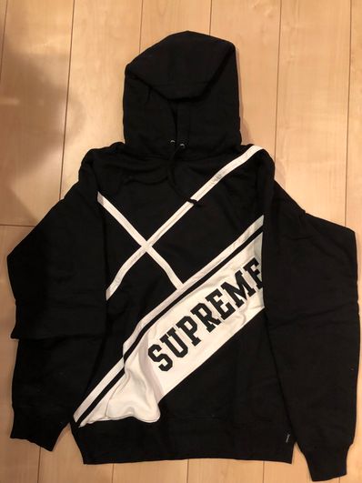 supreme Diagonal Hooded Sweatshirt