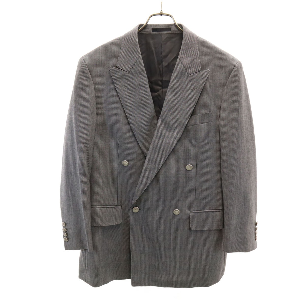 BURBERRY LONDON バーバリーロンドン 日本製 テーラードジャケット AB4 グレー 三陽商会