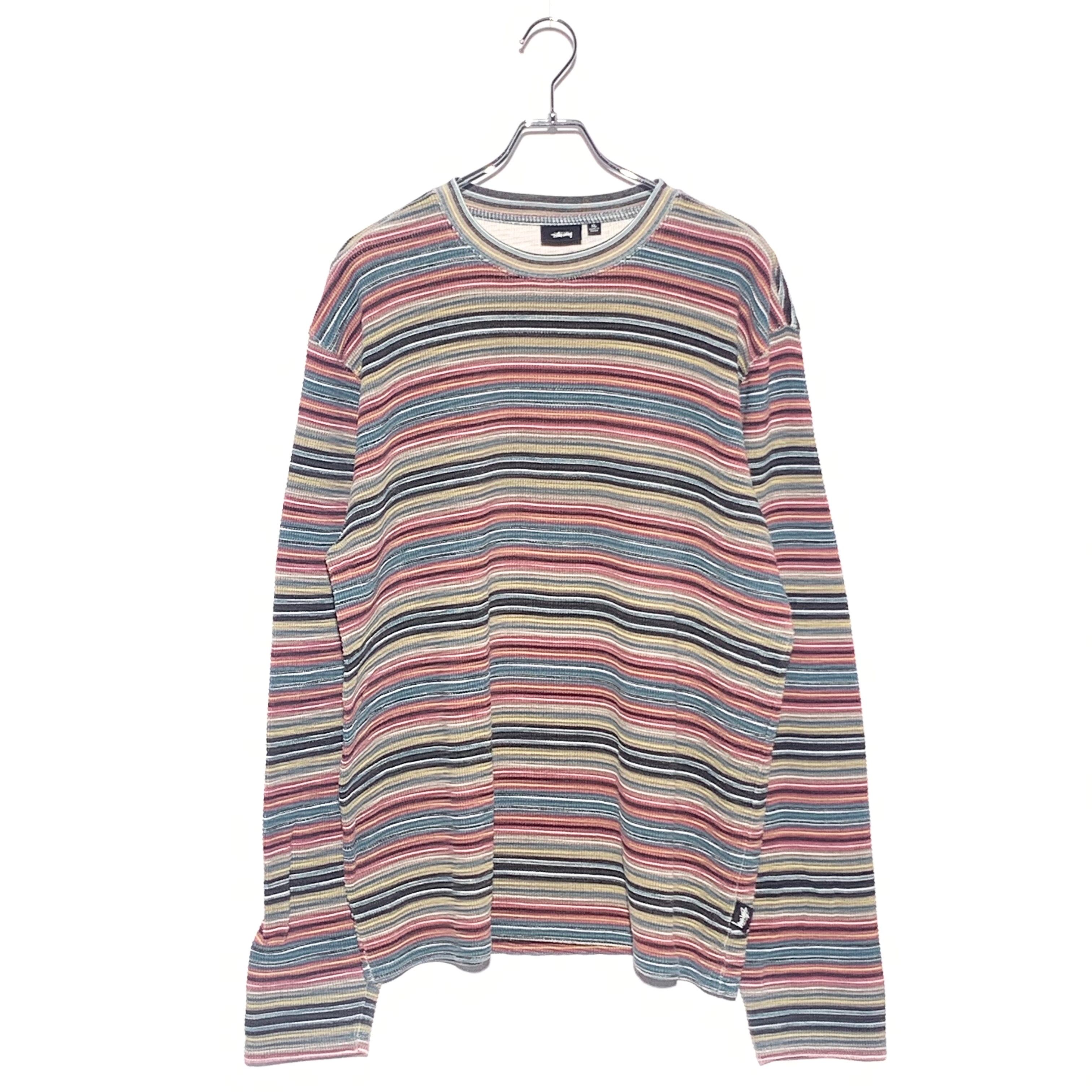 STUSSY Printed Multi Stripe Crew