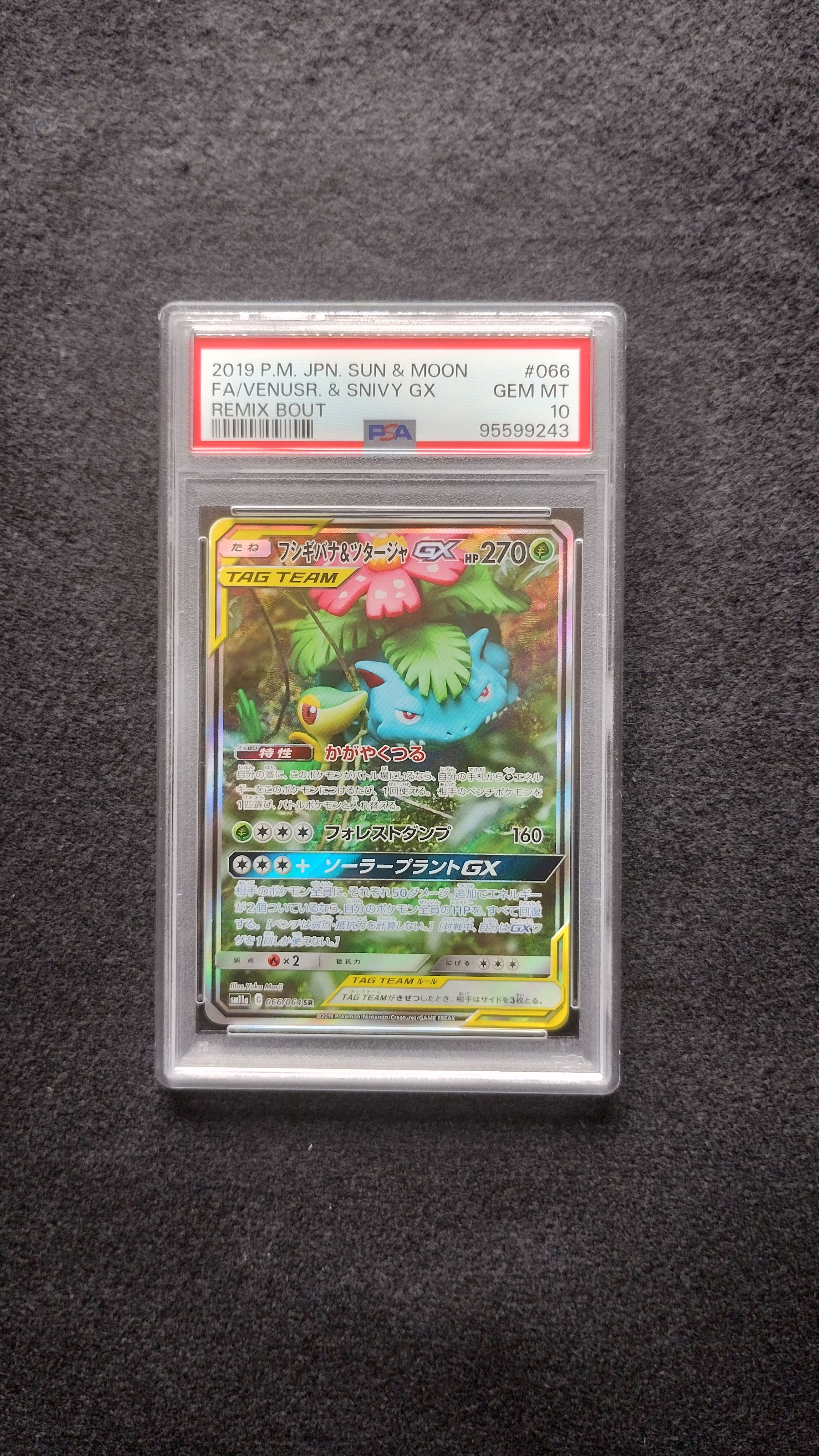 フシギバナ&ツタージャGX SR: SA[SM11a 066/064](強化拡張パック「リミックスバウト」)
