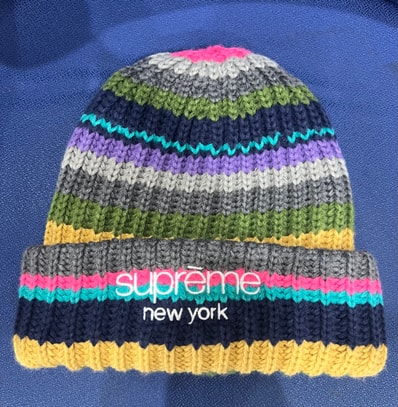 Supreme Classic Logo Chunky Ribbed Beanie "Multi"