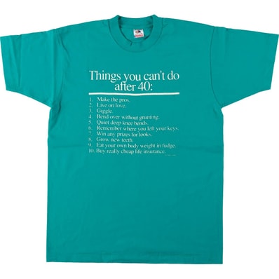 古着 90年代 フルーツオブザルーム FRUIT OF THE LOOM メッセージプリントTシャツ USA製 メンズL相当 ヴィンテージ/eaa626650